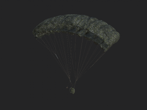 military parachute 3D Model