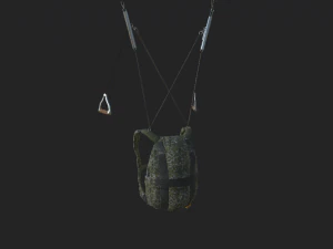 p&aacute;ra-quedas militar Modelo 3D
