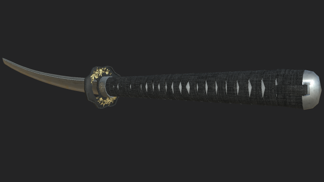 katana Modelo 3D .c4d .max .obj .3ds .fbx .stl .blend 