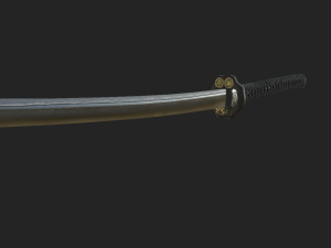 katana Modelo 3D
