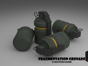 fragmentation grenade 3D Model