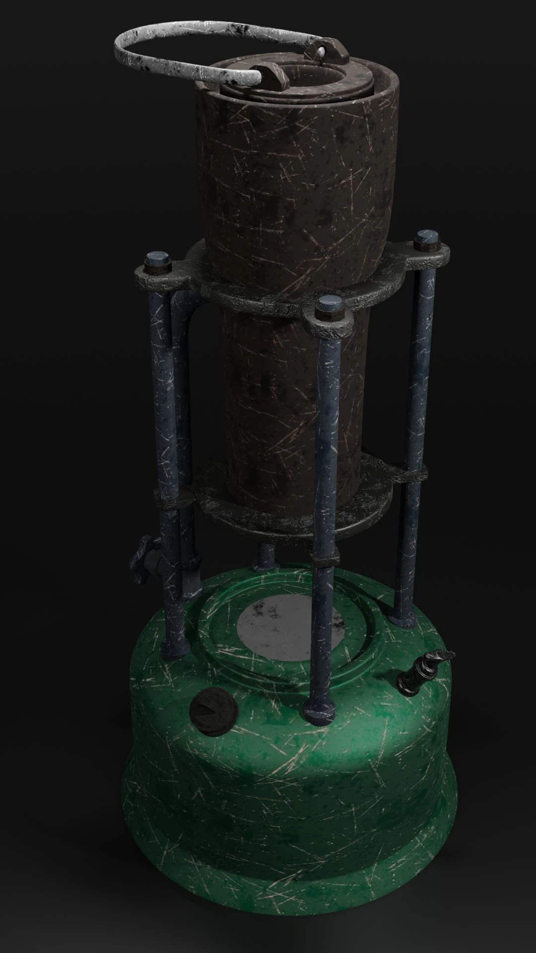 pocket stove 3D Model .c4d .max .obj .3ds .fbx .stl .blend