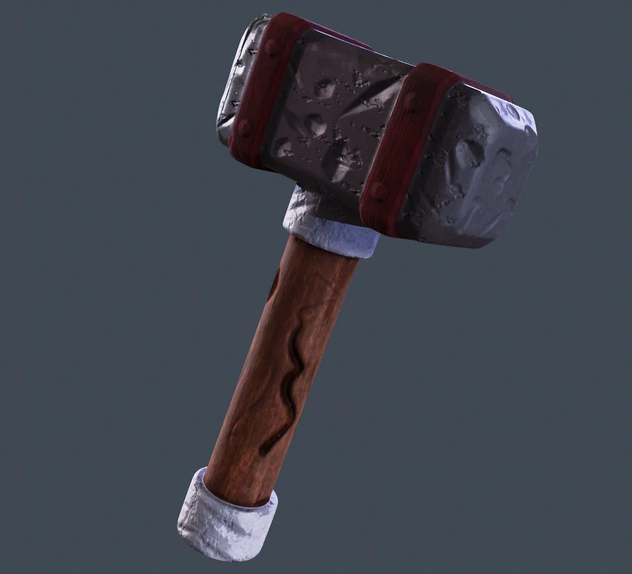hammer 3D Model .c4d .max .obj .3ds .fbx .stl .blend 
