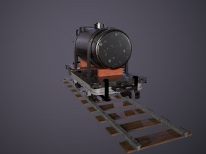 railway tank 3D Model