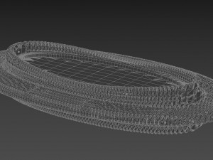parametric bench with flowerpot 3D Model