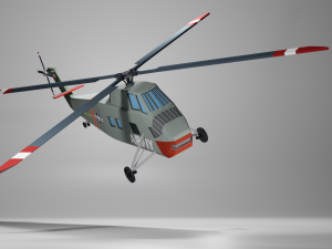 sikorsky h-34 3D 모델