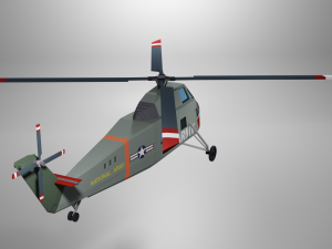 sikorsky h-34 3D Модель