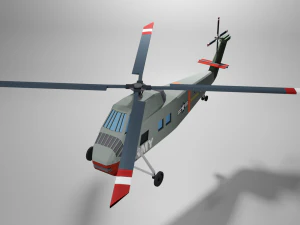 sikorsky h-34 3D Model