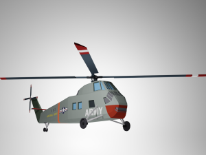 sikorsky h-34 3D Модель