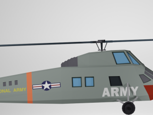 sikorsky h-34 3D Модель