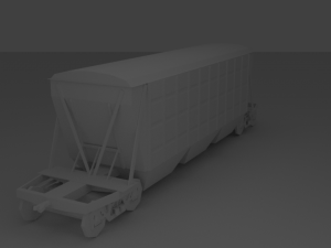 vagon train 3D Model