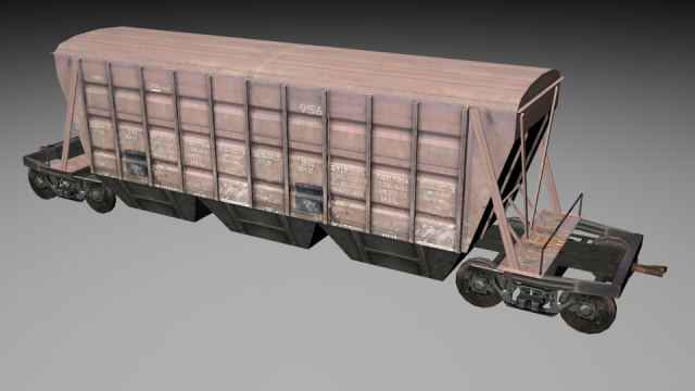 vagon train 3D Model .c4d .max .obj .3ds .fbx .stl .blend 