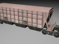 Vagon train Modello 3D