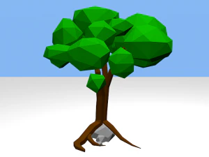 pak low poly trees 3D Model