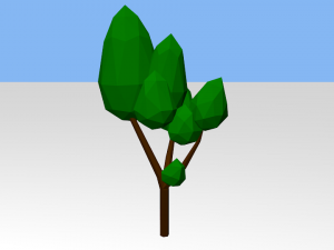 pak low poly trees 3D Model