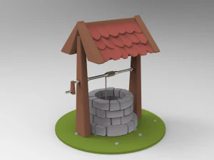 well low poly 3D Model