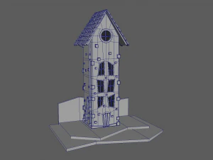 low poly house 3D Model