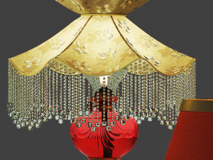 set of vintage lamps 3D 모델