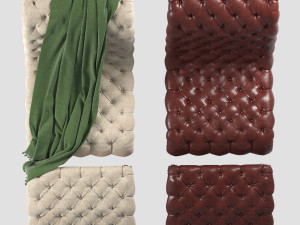 chaise lounge and ottoman set 3D 모델