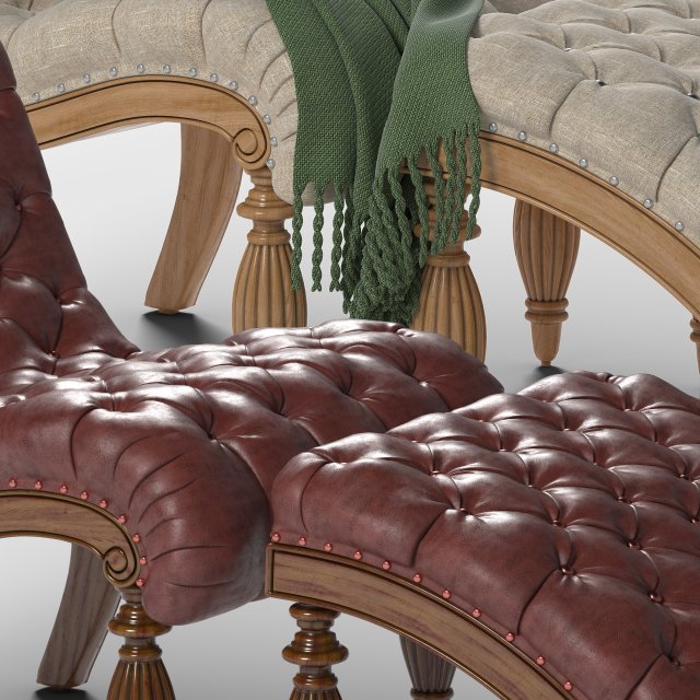 Chaise lounge and ottoman set new arrivals