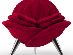 edra rose chair Modello 3D