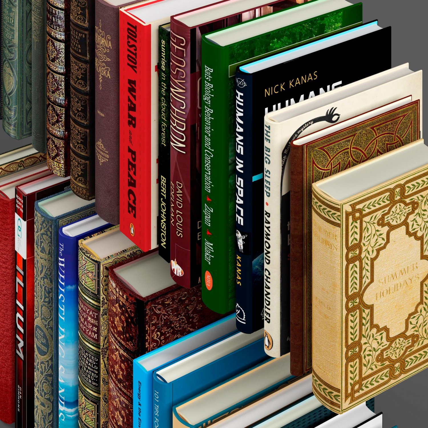 Books 3d model