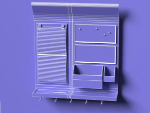wall calendar key holder 3D Model