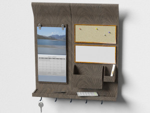 wall calendar key holder 3Dモデル