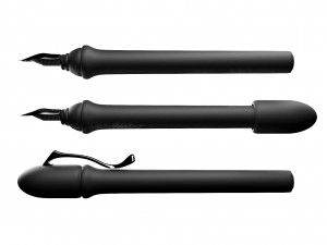 fountain pen with calligraphy nib 3D Model