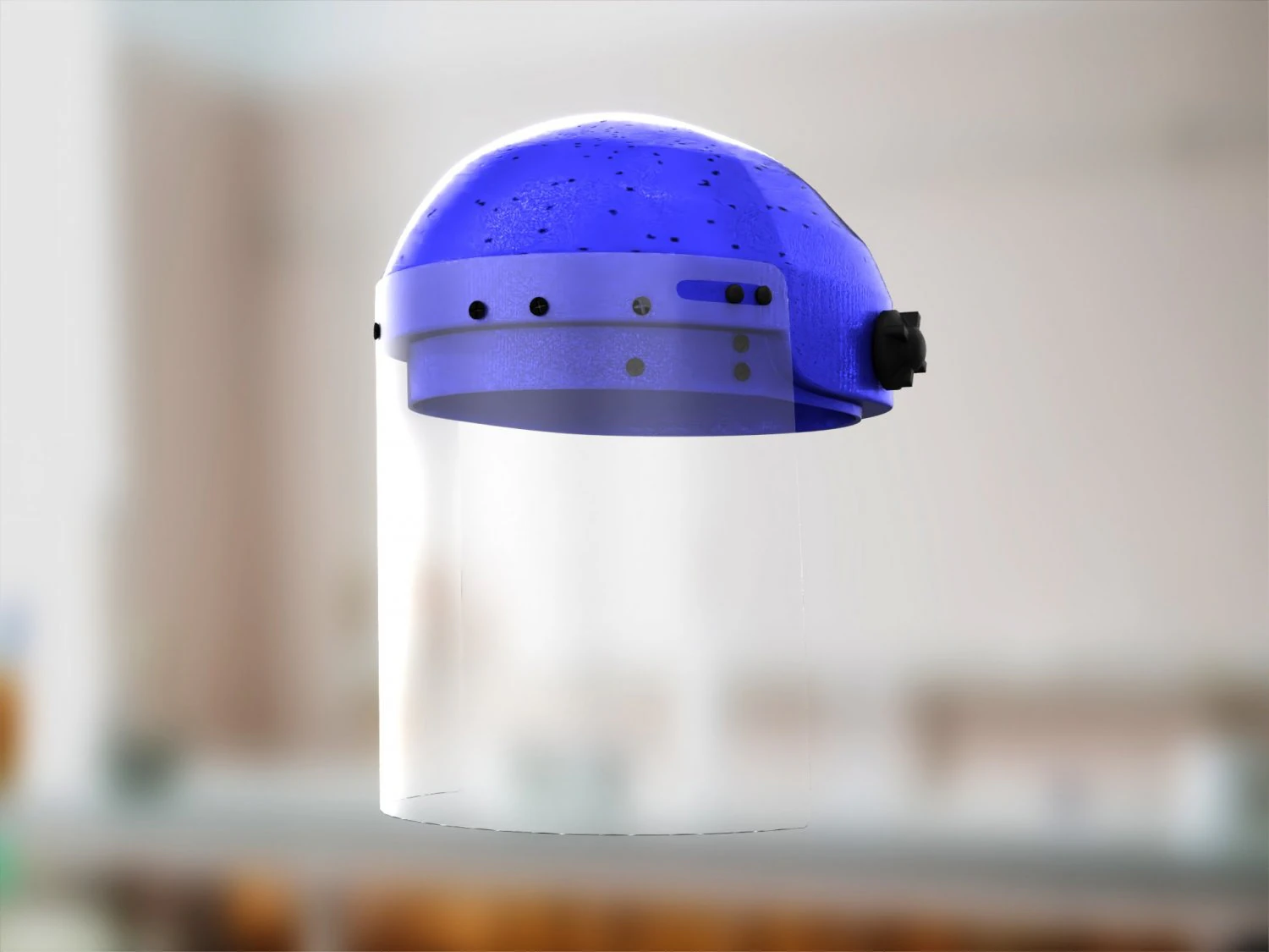face shield corona helmet 3D Model .c4d .max .obj .3ds .fbx .stl .blend 