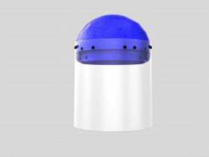 face shield corona helmet 3D Model