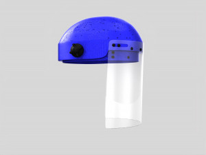 face shield corona helmet 3D Model