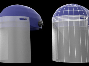 face shield corona helmet 3D Model