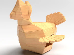 gallinero Modelo 3D
