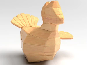 gallinero Modelo 3D