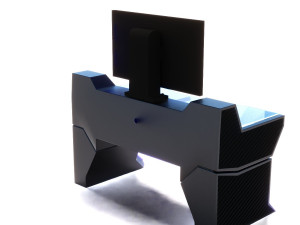 sci fi desk Modello 3D