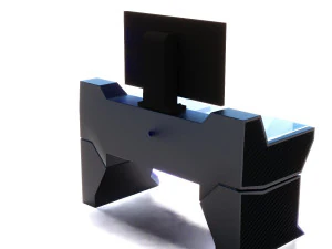 공상 과학 책상 3D 모델