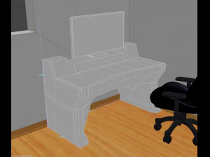 sci fi desk 3D Model
