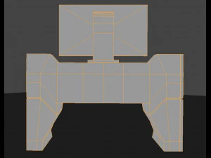 sci fi desk 3D Model