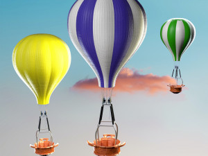 hot air balloon 3D Model