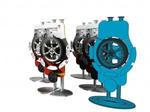 tire stand Model 3D