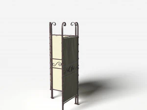 folding screen biombo 3D Model
