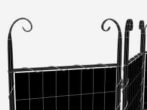 folding screen biombo 3D Model