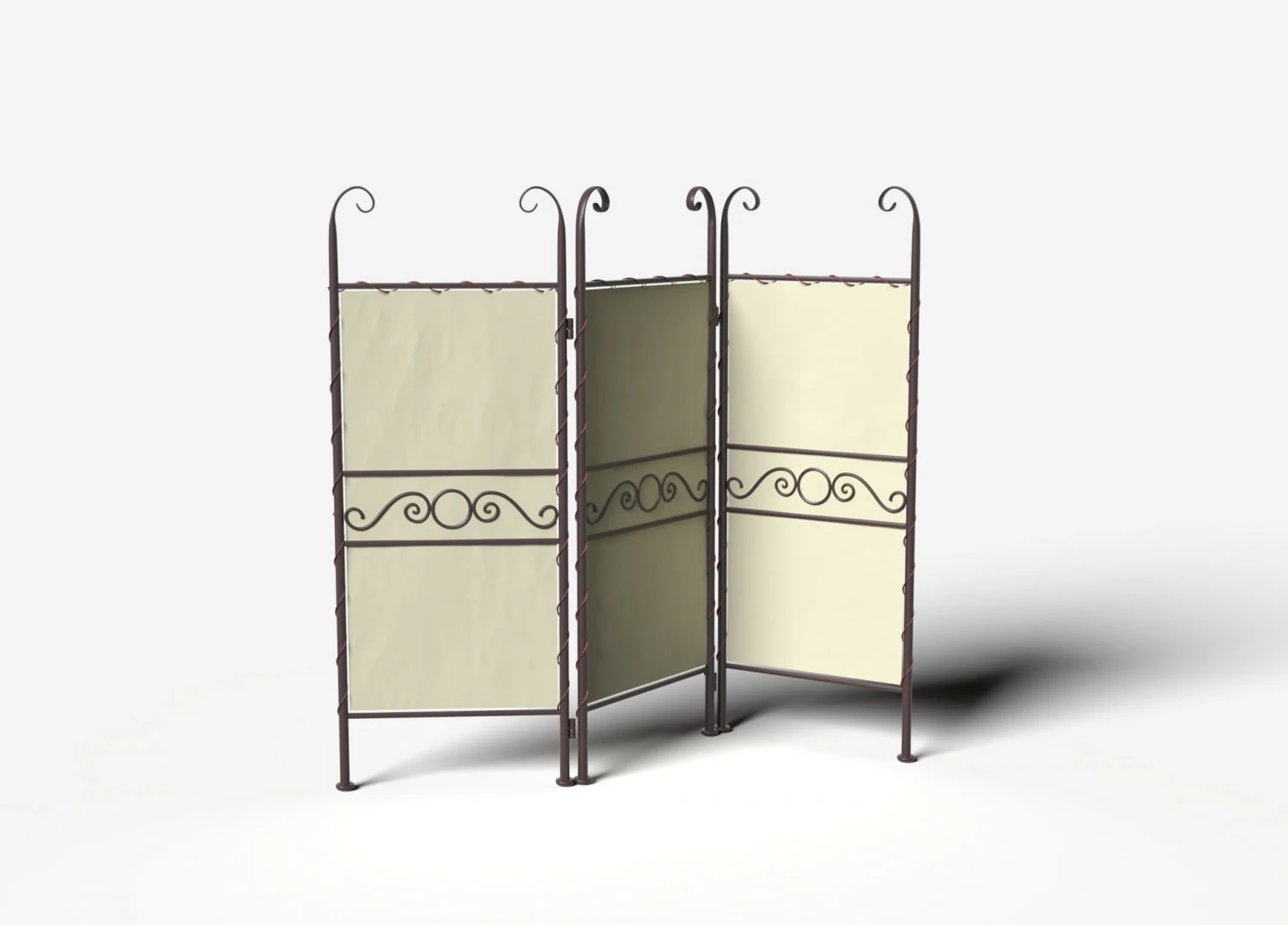 folding screen biombo 3D Model .c4d .max .obj .3ds .fbx .stl .blend 