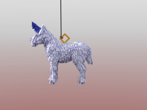 pinata unicorn 3D 模型