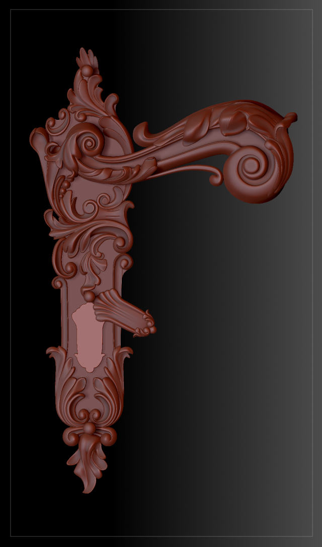 doorhandle Model do druku 3D .c4d .max .obj .3ds .fbx .stl .blend 