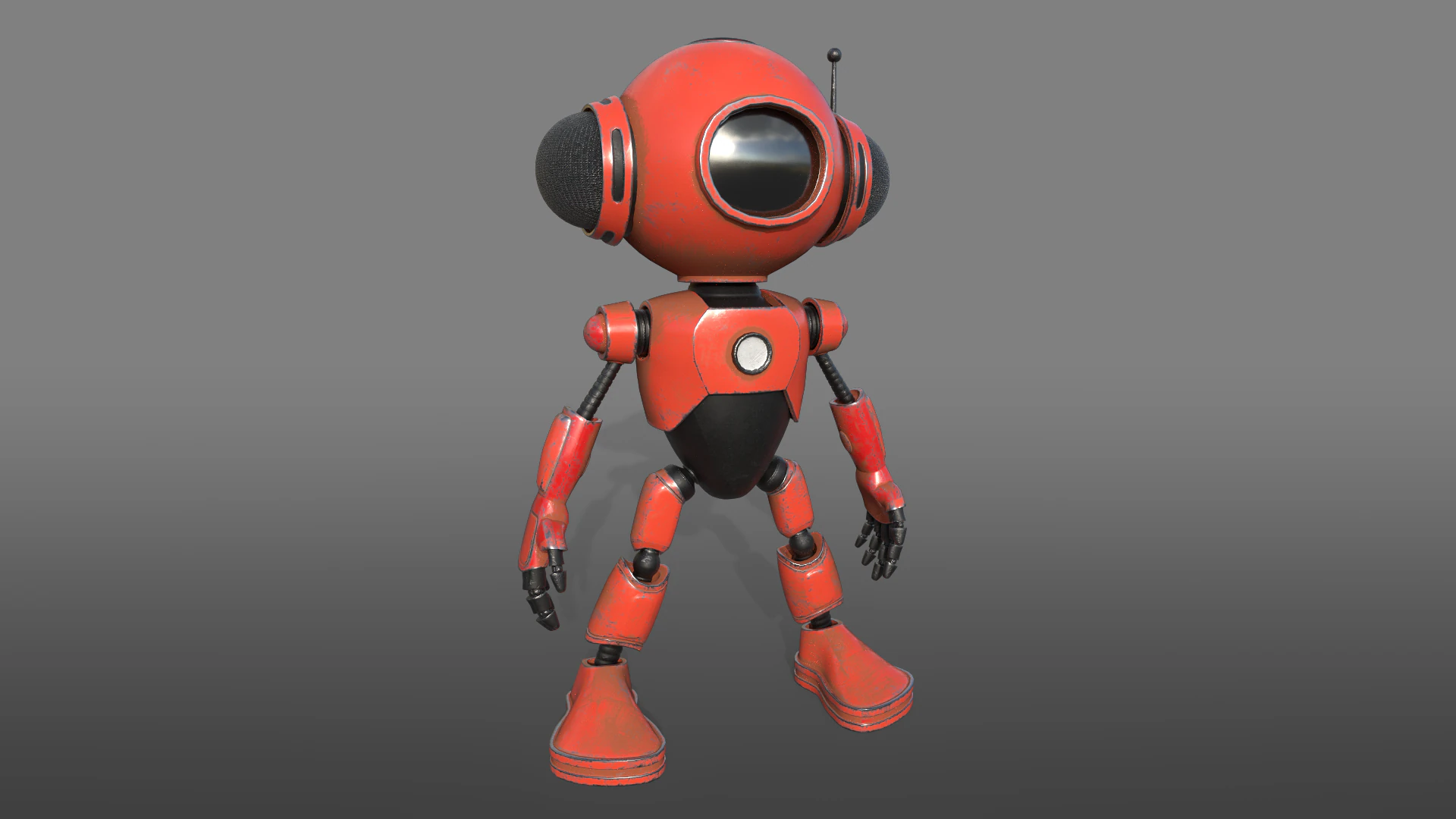 Robot 3D Model .c4d .max .obj .3ds .fbx .stl .blend