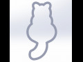 Cat Cookie Cutter 3D-Modell