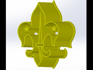 scout cookie cutter 3D प्रिंट मॉडल