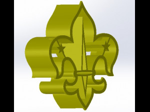 scout cookie cutter 3D प्रिंट मॉडल